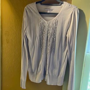 🌺 3/$28 🌺. Old Navy Light Grey Button up Cardigan sweater size M
